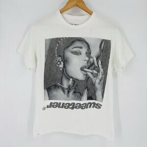 Ariana Grande Shirt Sweetener World Tour Short Sleeve Crew Neck Concert Shirt M